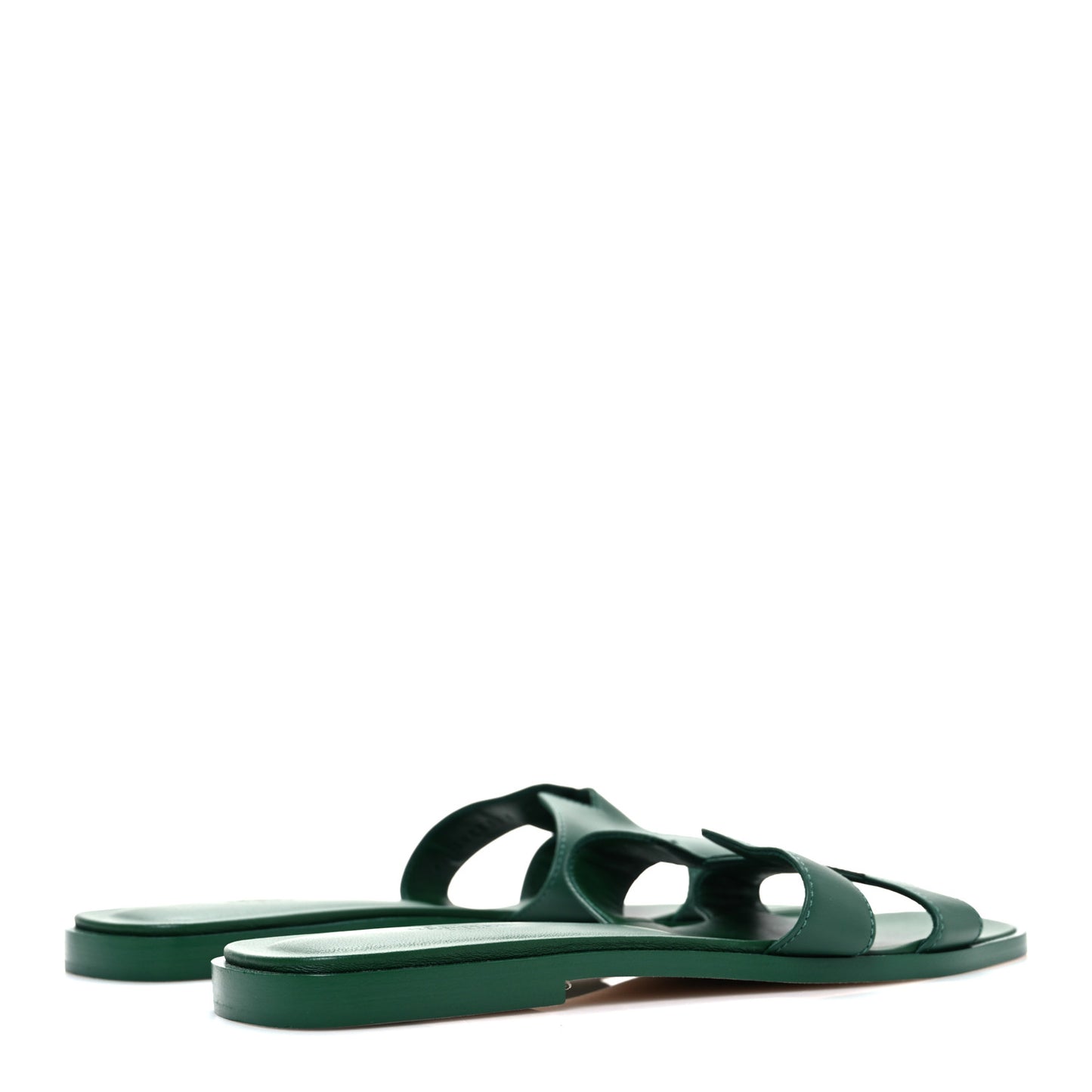 Calfskin Oran Sandals 40.5 Vert Electrique
