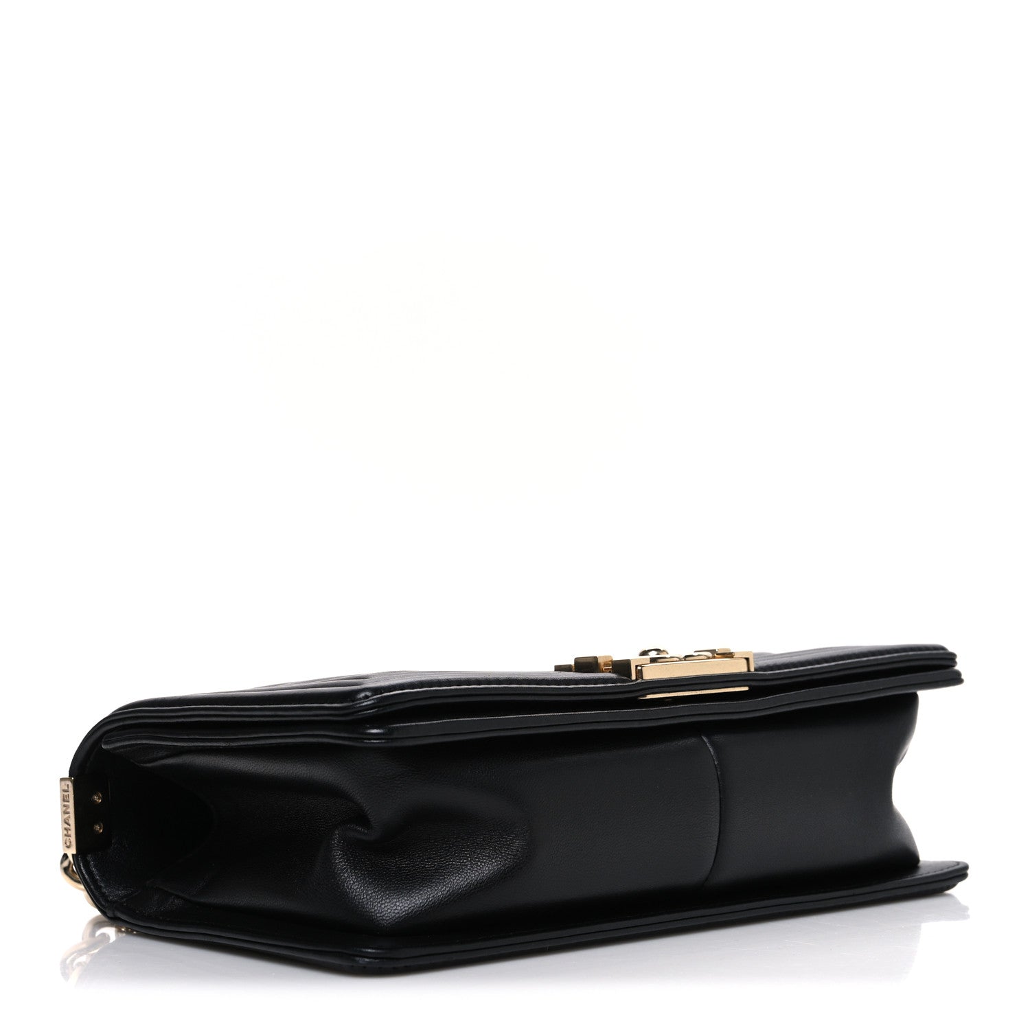 Chanel Calfskin Chevron Quilted Medium Boy Flap Black 4 of 11
