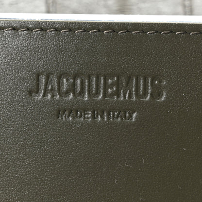 Jacquemus Eelskin La Pochette Salon Clutch Dark Khaki 6 of 10