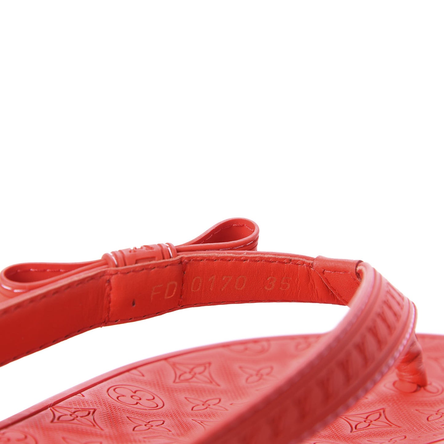 Rubber Ipanema Thong Sandals 35 Red