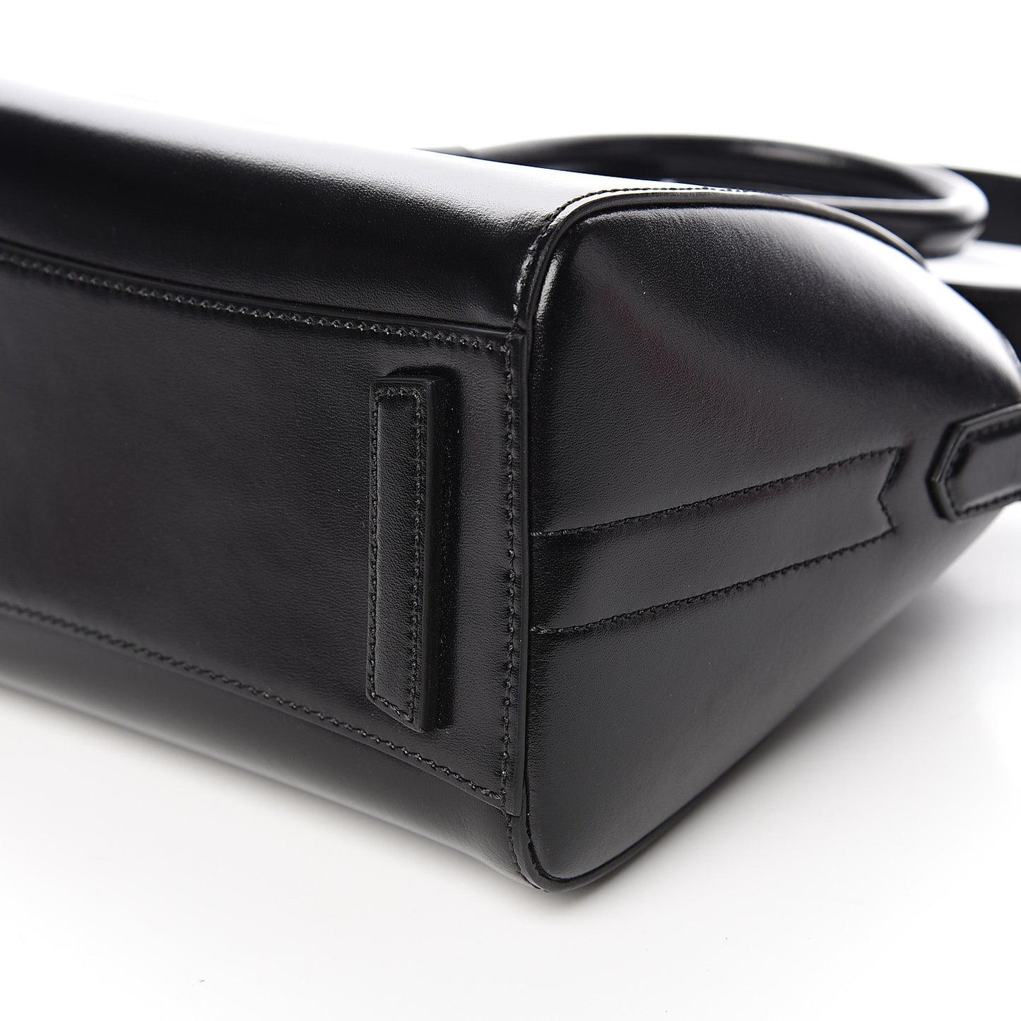 Shiny Lord Calfskin Mini Antigona Black