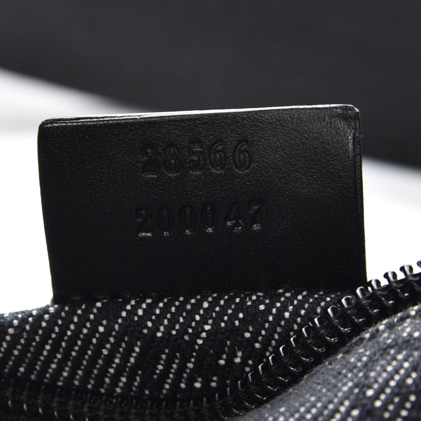 Denim Monogram Double Pocket Belt Bag Black