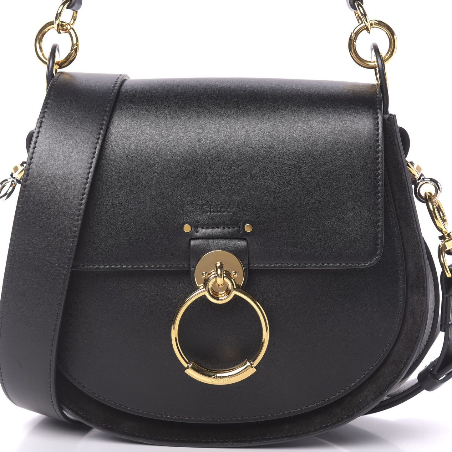 Calfskin Large Tess Bag Black