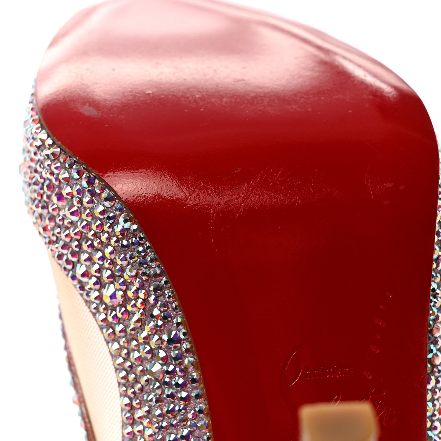 Christian Louboutin Crystal Strass Camilla 100 Pumps 37 Aurora Borea 16 of 21