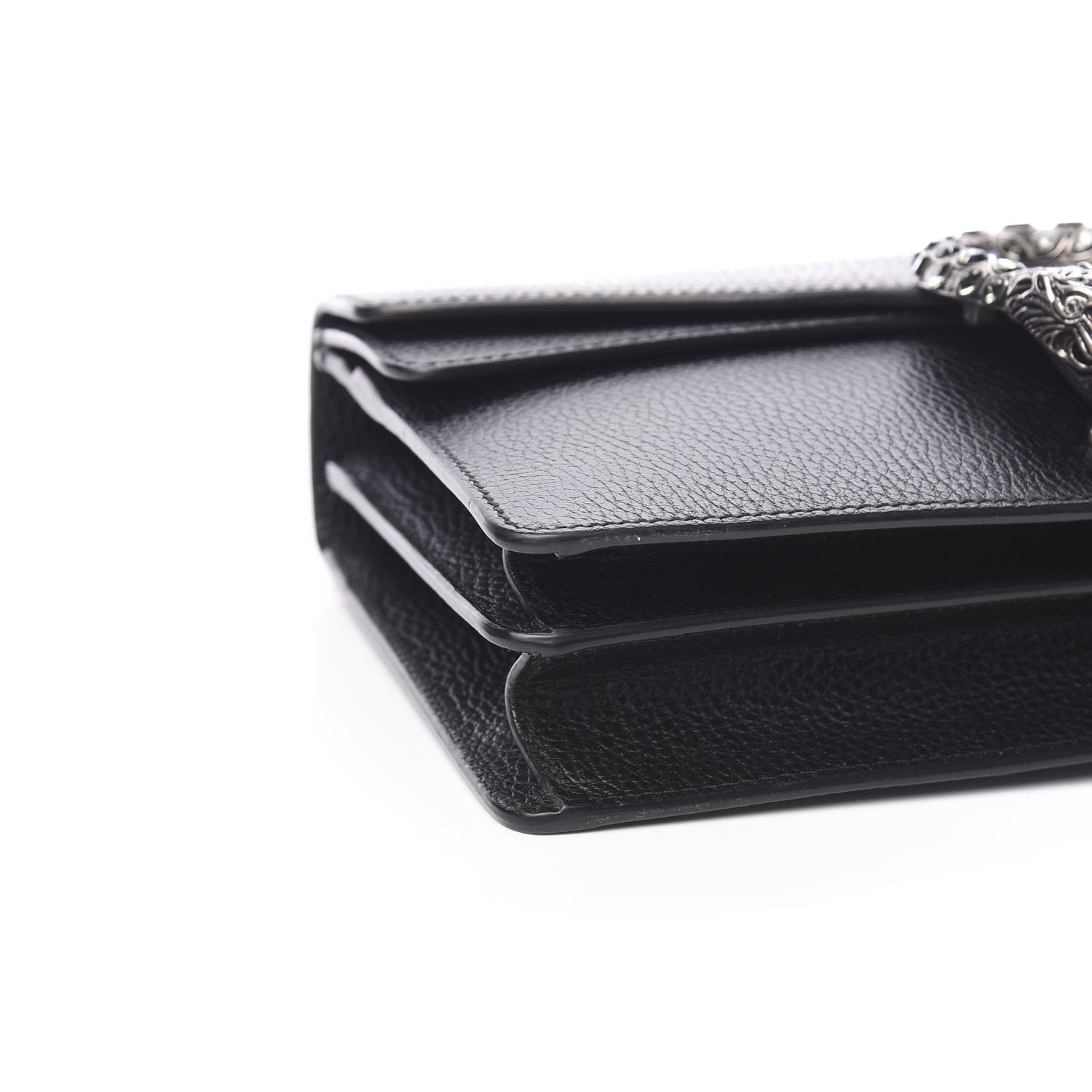 Gucci Pebbled Calfskin Small Dionysus Shoulder Bag Black 7 of 9