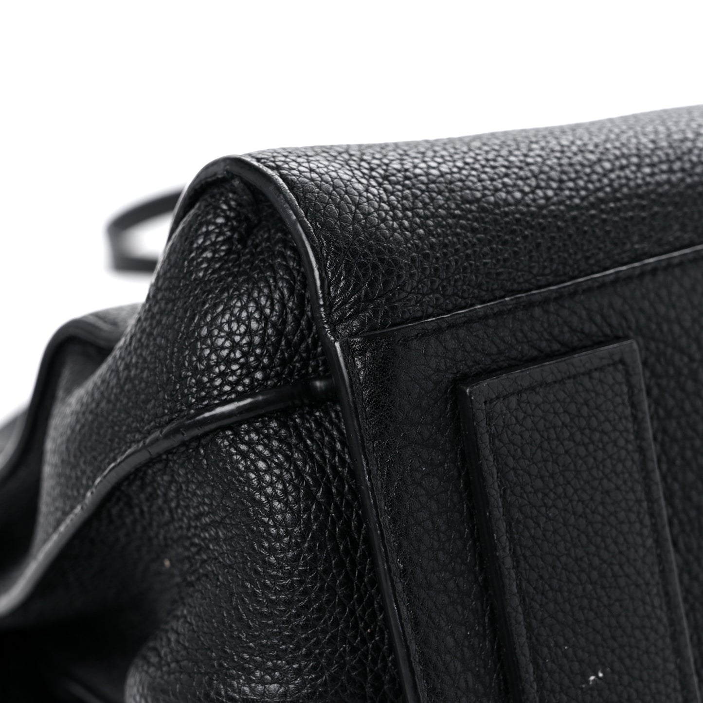 Grained Calfskin Medium Souple Sac De Jour Black