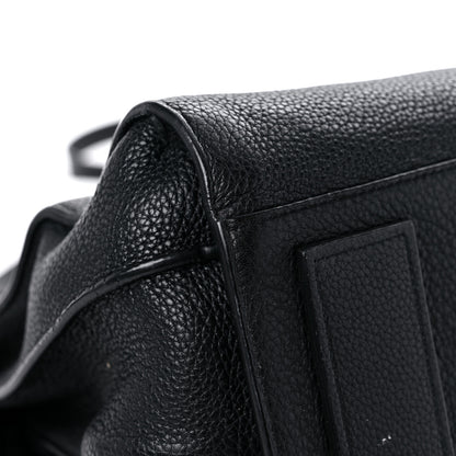 Saint Laurent Grained Calfskin Medium Souple Sac De Jour Black 8 of 19