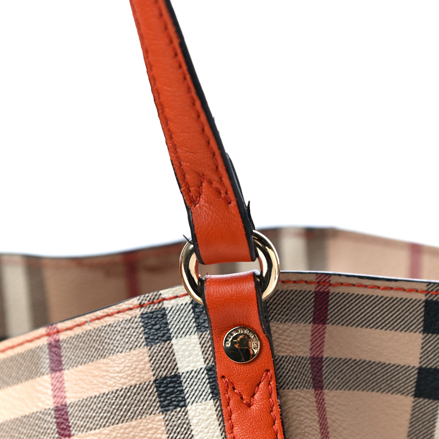 Haymarket Check Small Canterbury Tote Orange