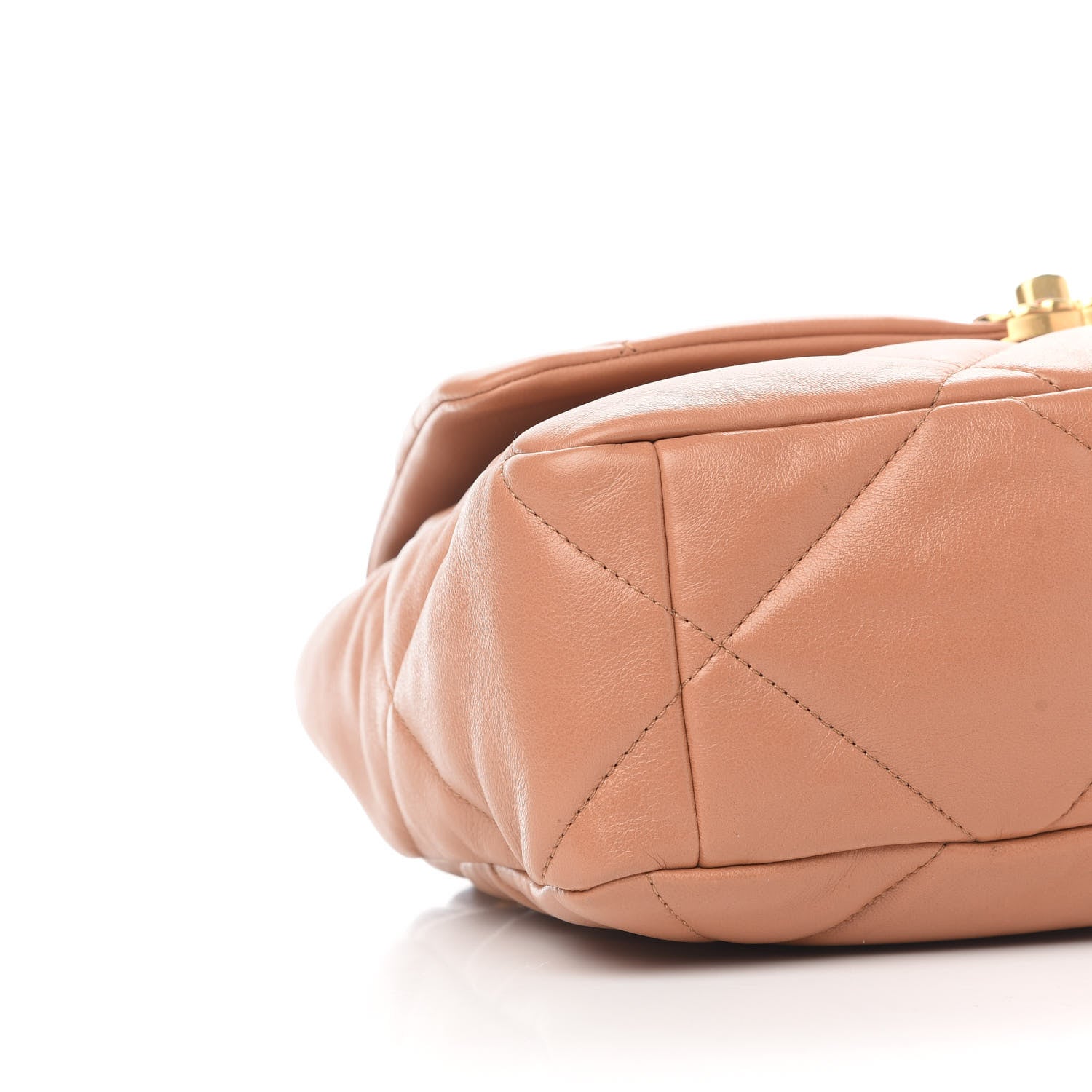 Chanel Lambskin Quilted Large Chanel 19 Flap Brown 8 of 10