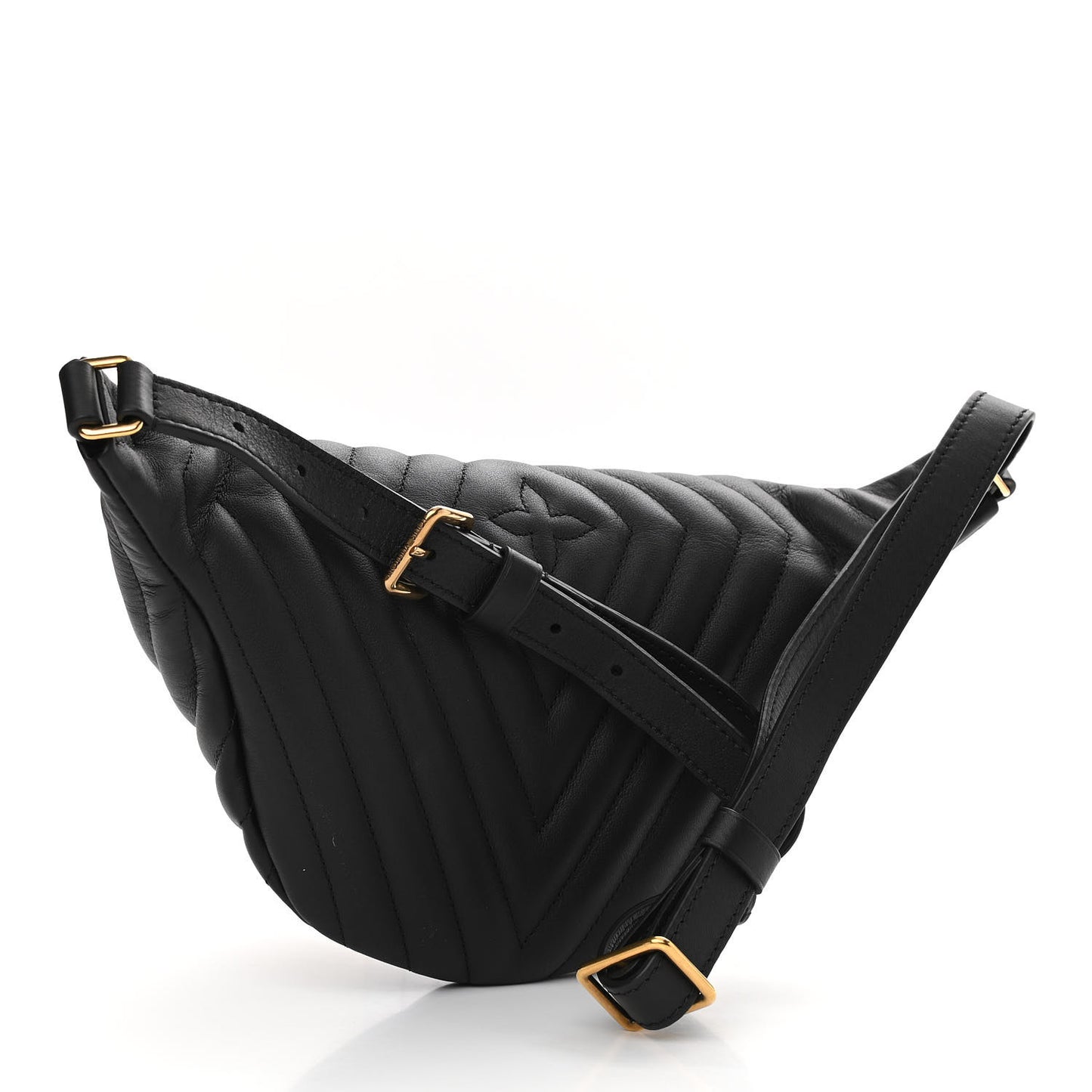 Calfskin Quilted New Wave Bumbag Black