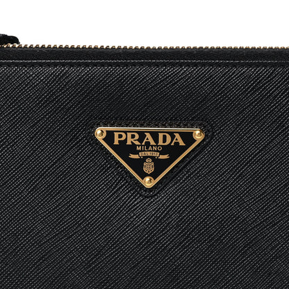 Prada Saffiano Lux Crossbody Bag Black 5 of 10