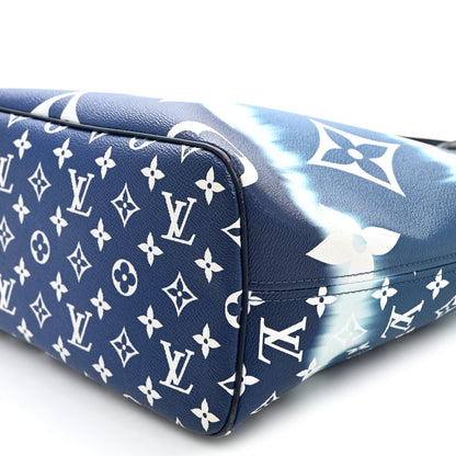Louis Vuitton Monogram Escale Neverfull MM Blue 10 of 11