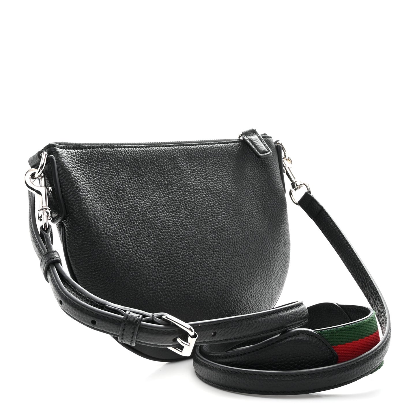 Pebbled Calfskin Mini B Shoudler Bag Black