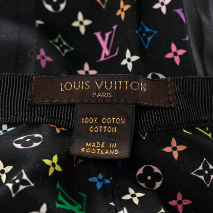 Louis Vuitton Cotton Monogram Multicolor Printed Reversible Hiker Hat Black 9 of 11