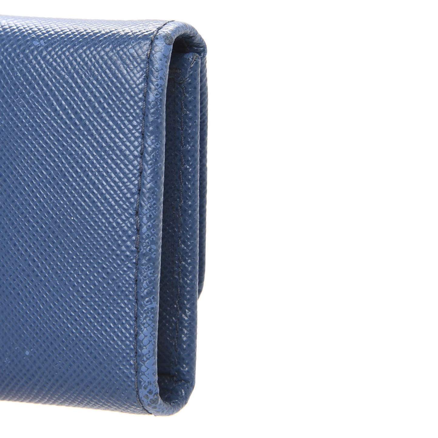 Saffiano Metal 6 Key Holder Cobalto