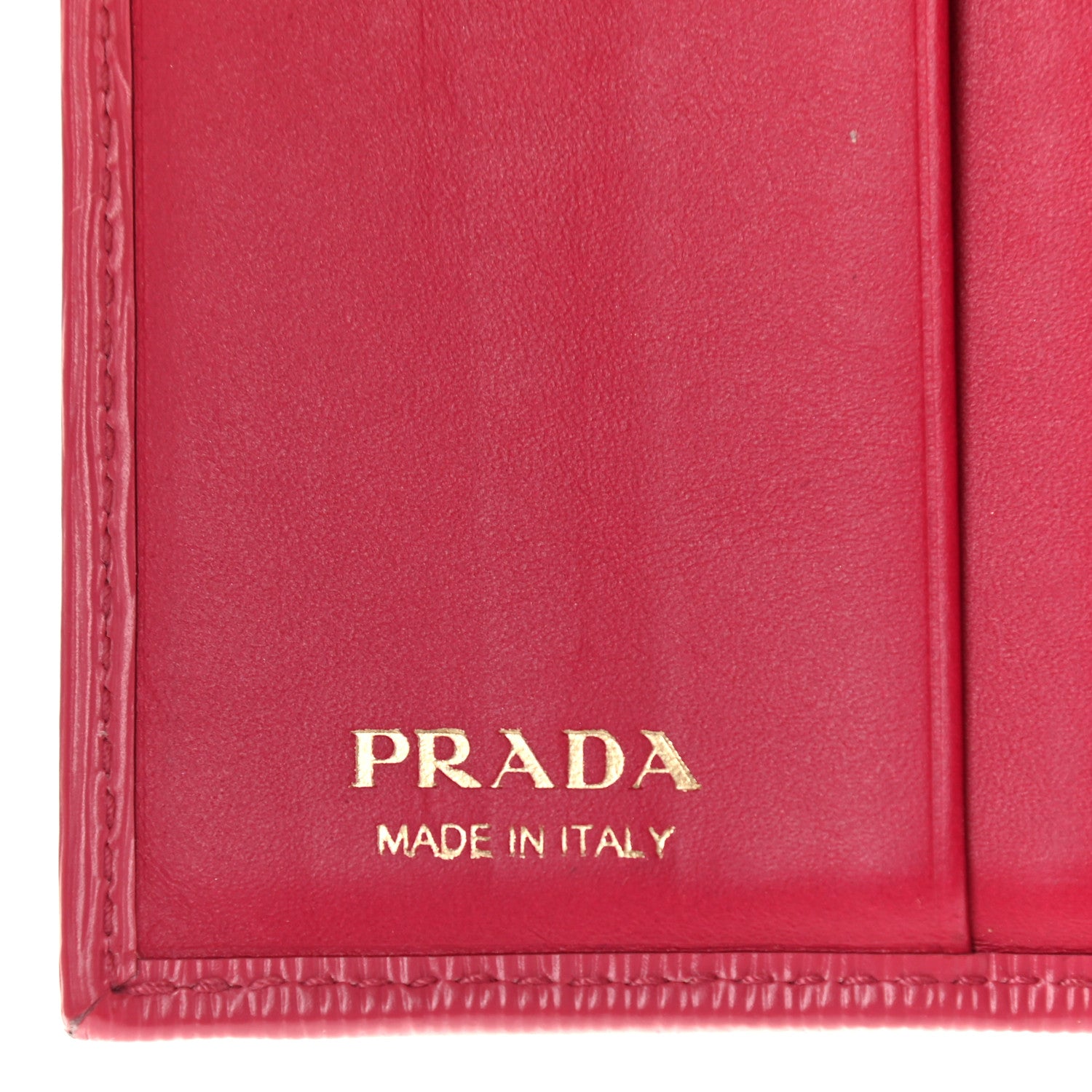 Prada Vitello Move Tri-Fold Compact Wallet Peonia 8 of 14
