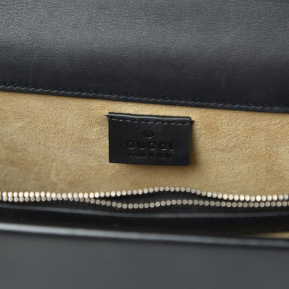 Gucci Calfskin Floral Embroidered Studded Small Dionysus Shoulder Bag Black 6 of 15