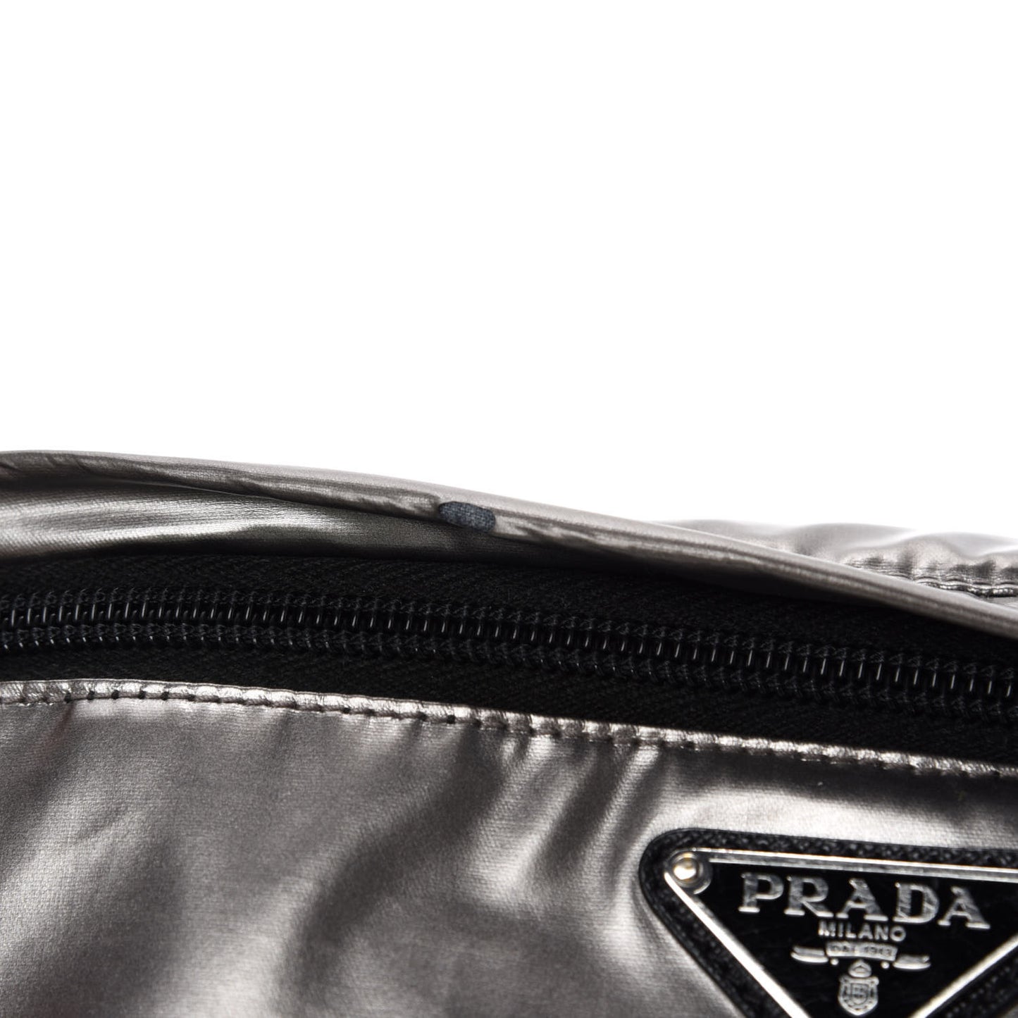 Metallic Tessuto Nylon Metal Belt Bag Ferro