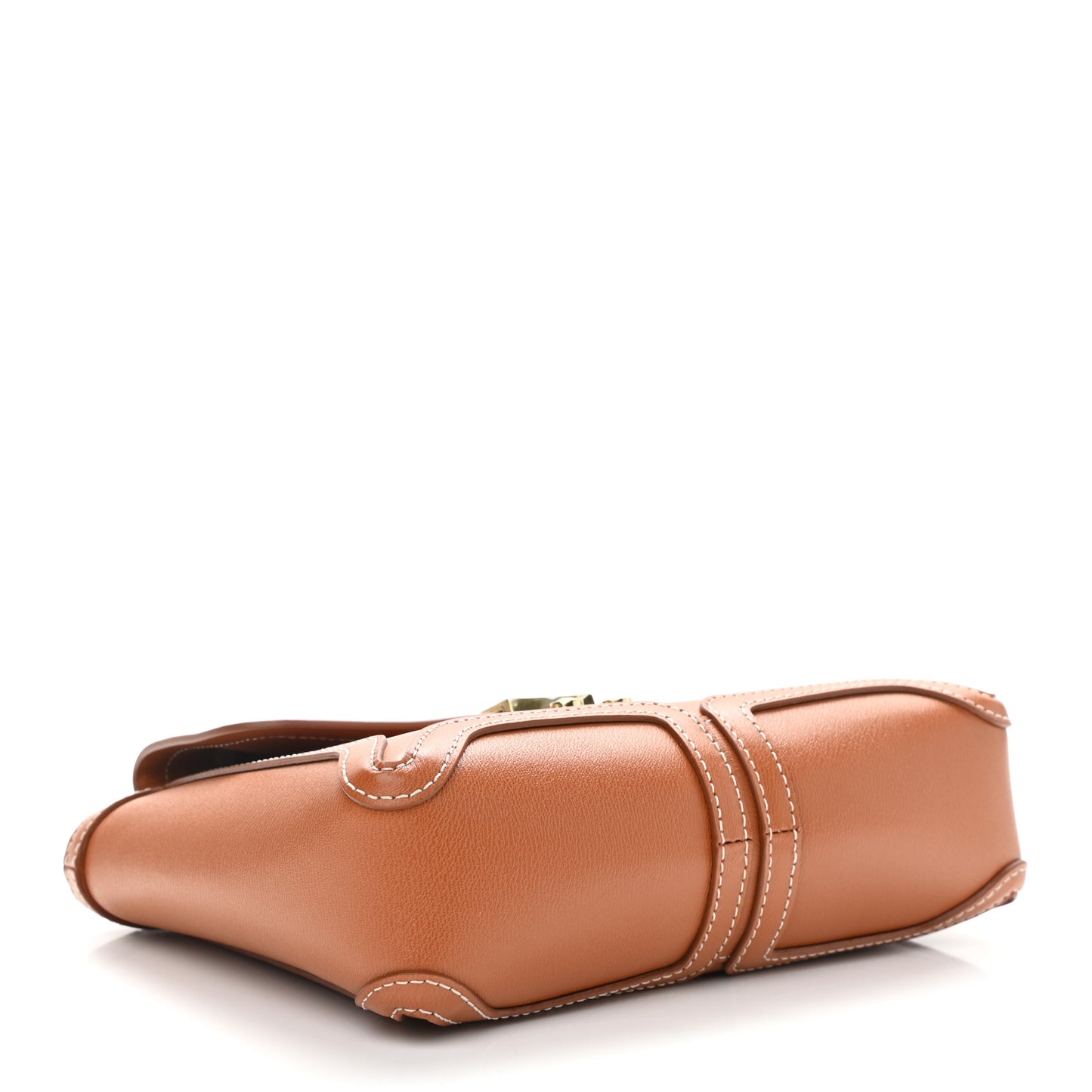 Calfskin Pashli Clutch Cognac