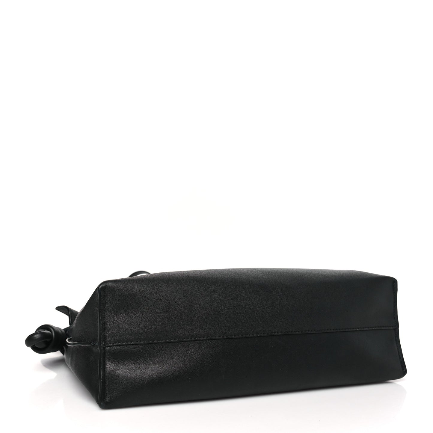 Nappa Flamenco Knot Clutch Black