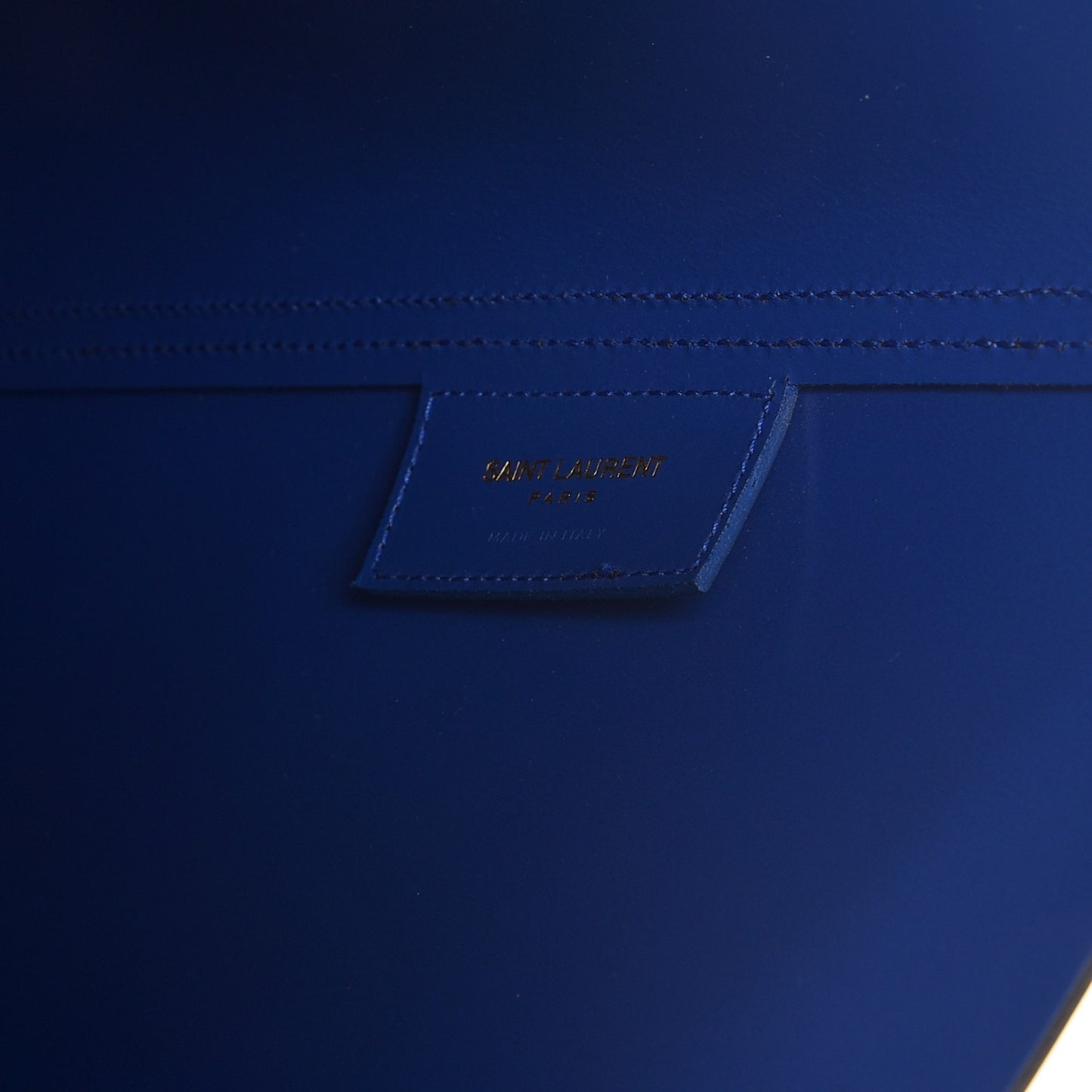 Calfskin Classic Monogram Double Face Tote Nero Blue Majorelle