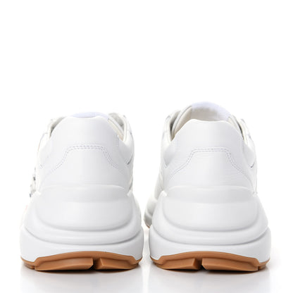 Gucci Calfskin Worldwide Womens Rhyton Sneakers 37.5 Great White 7 of 11