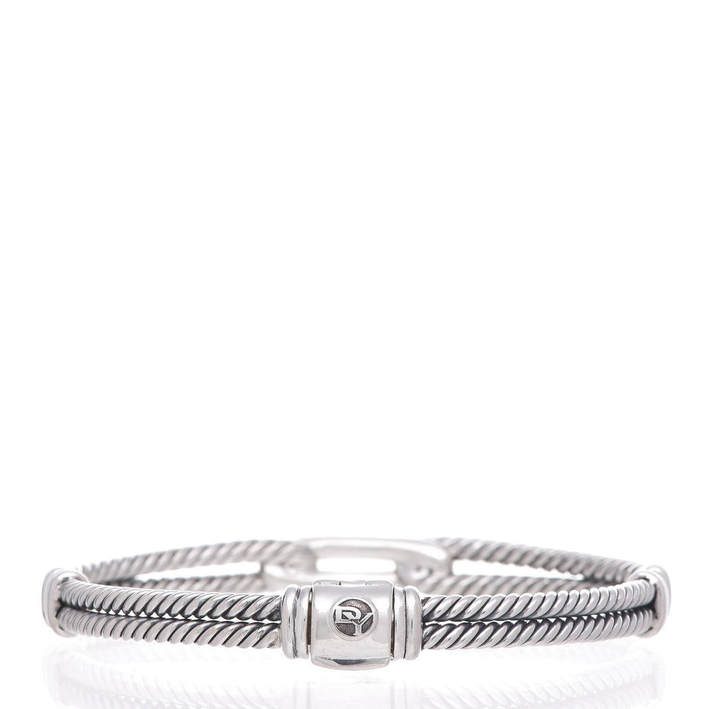 Sterling Silver Diamond 7mm Mini Loop Labyrinth Bracelet