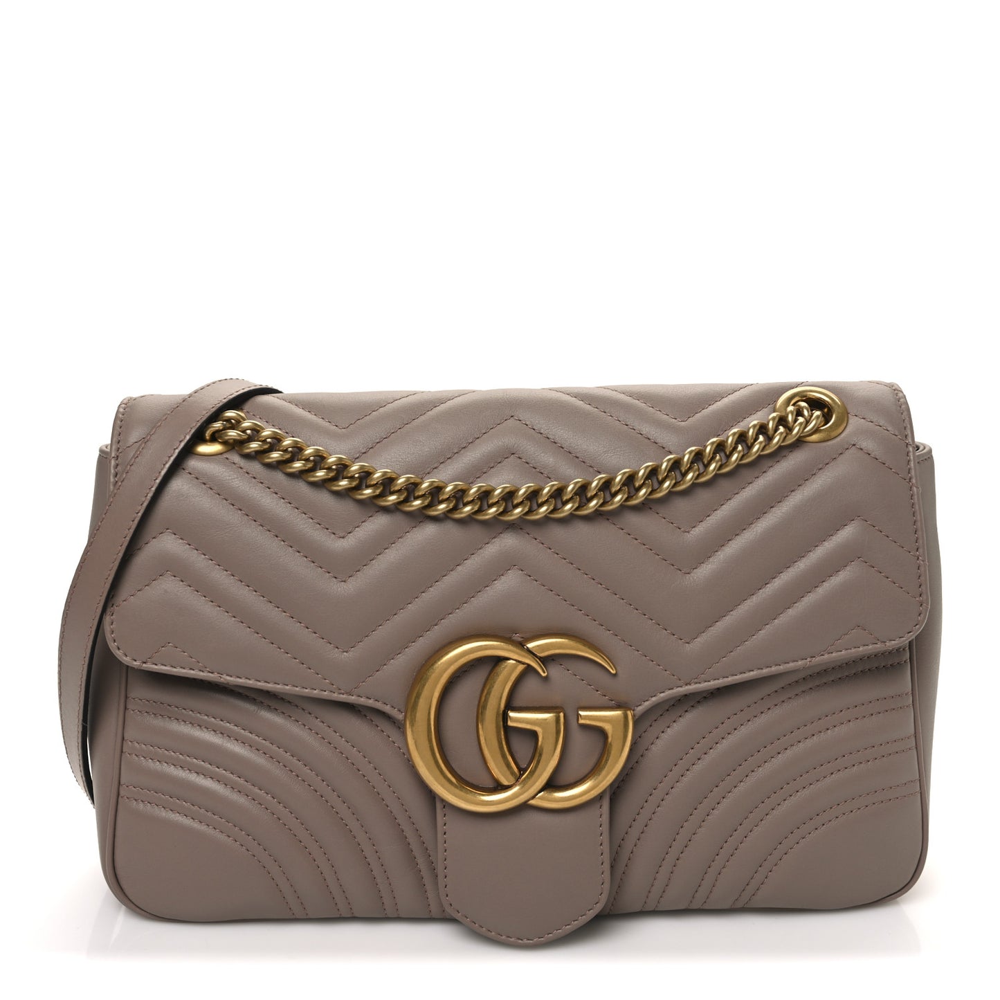 Calfskin Matelasse Medium GG Marmont Shoulder Bag Porcelain Rose