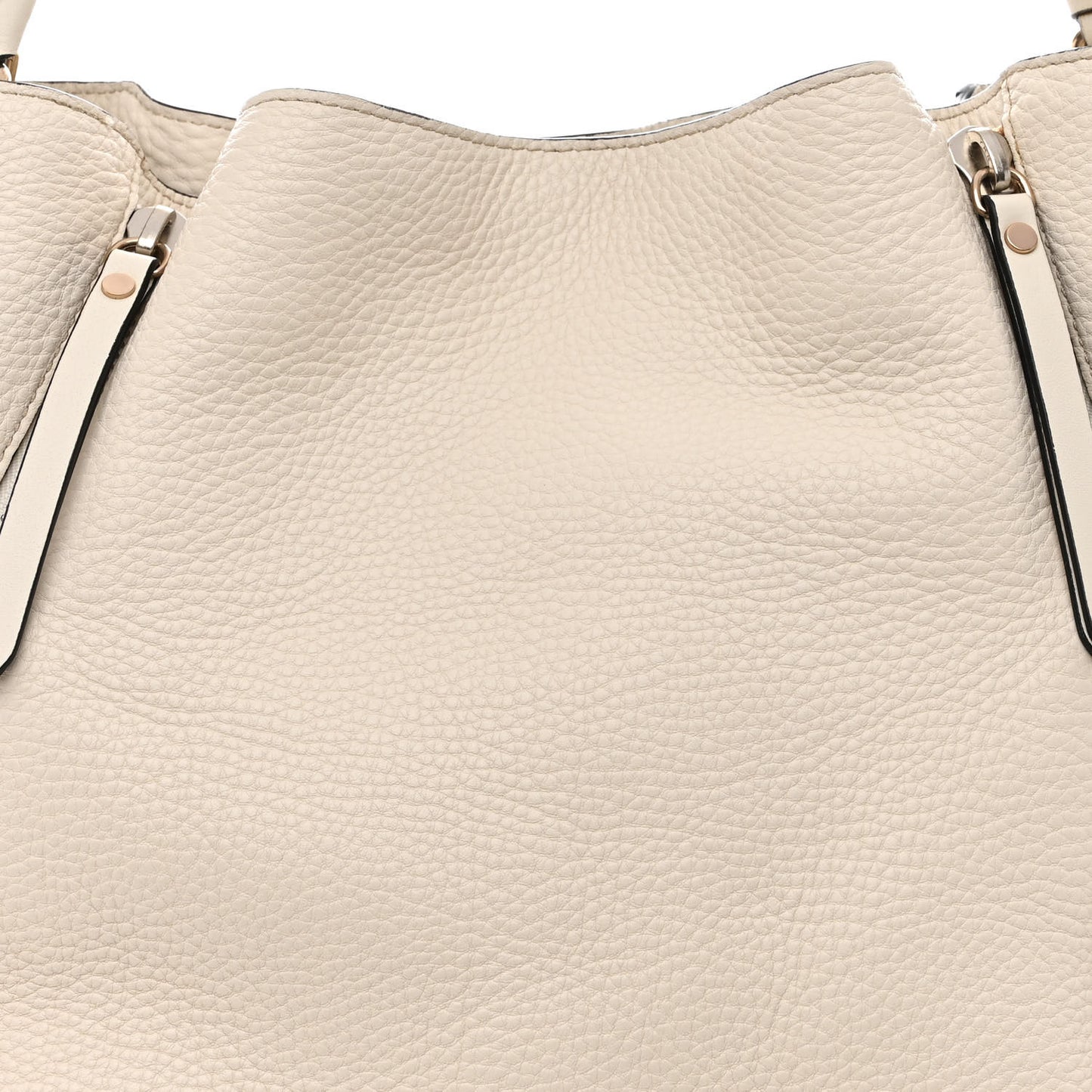 Grainy Calfskin House Check Medium Maidstone White