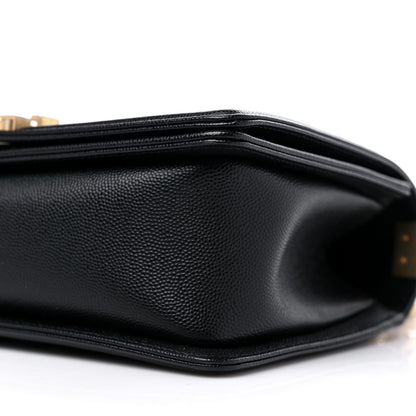 Chanel Caviar Quilted Medium Boy Flap Black 9 of 10