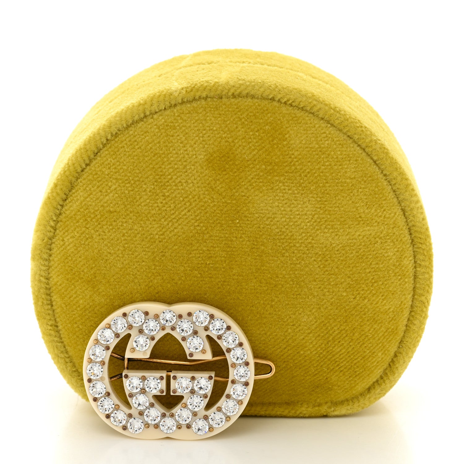 Gucci Resin Crystal Embellished GG Hair Clip 4 of 4
