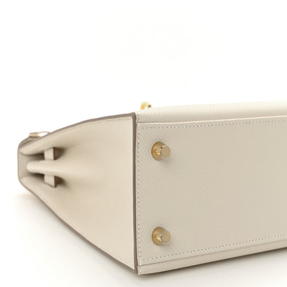 Hermes Epsom Kelly Sellier 25 Craie 10 of 12