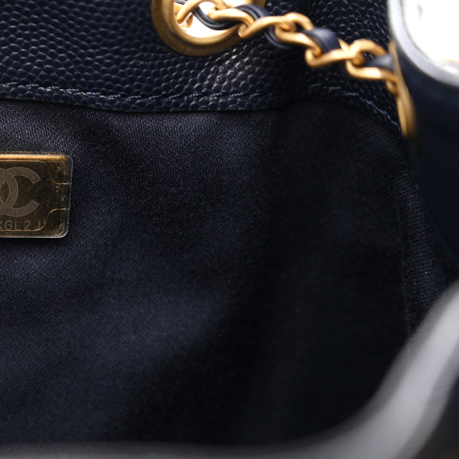 Chanel Caviar Quilted Small Chanel 25 Handbag Dark Navy 7 of 11