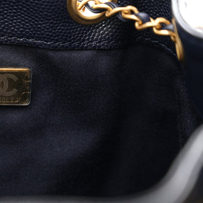Chanel Caviar Quilted Small Chanel 25 Handbag Dark Navy 7 of 11