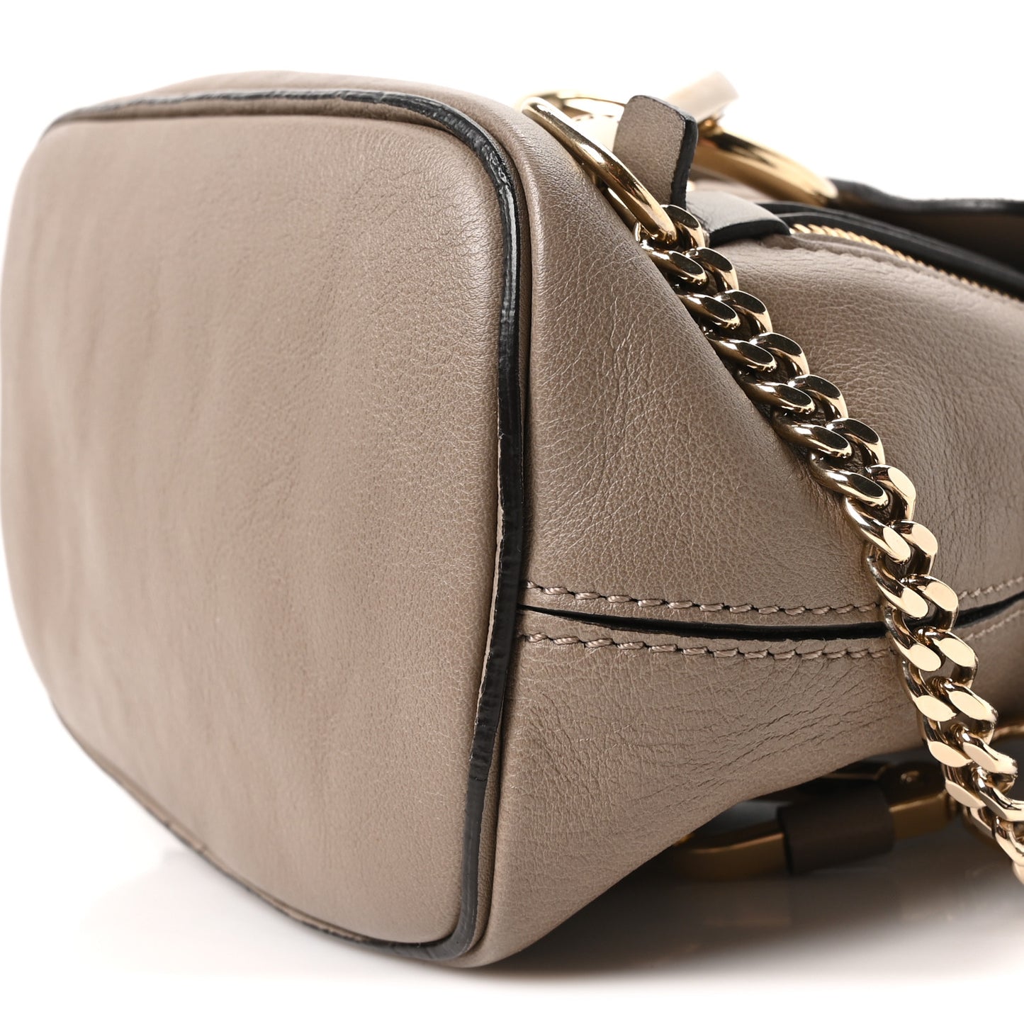 Suede Calfskin Faye Backpack Motty Grey