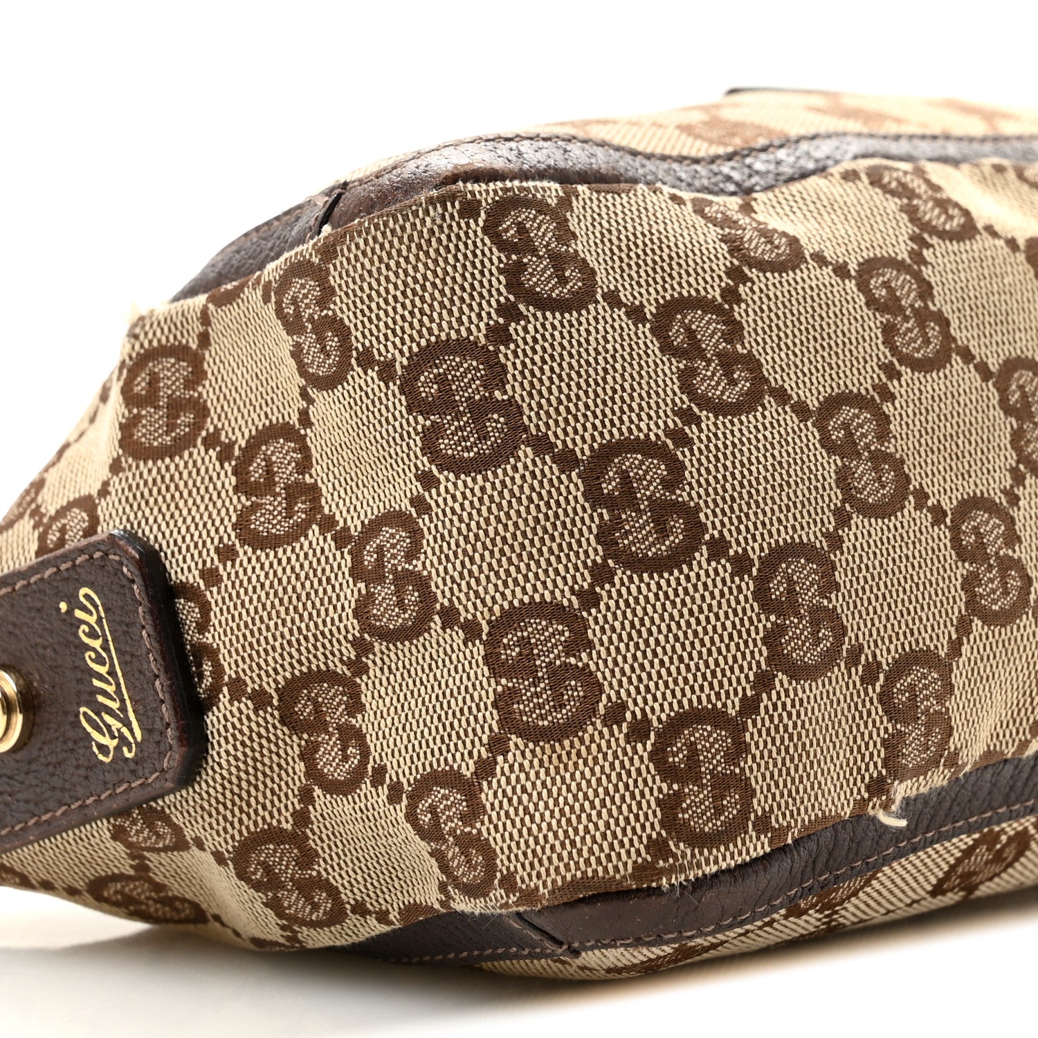 Gucci Monogram D Ring Abbey Pochette Brown 9 of 15
