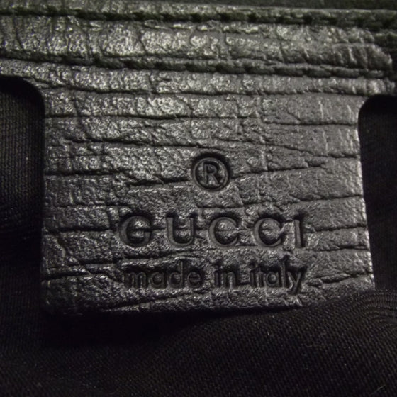 Monogram Medium Horsebit Chain Hobo Black