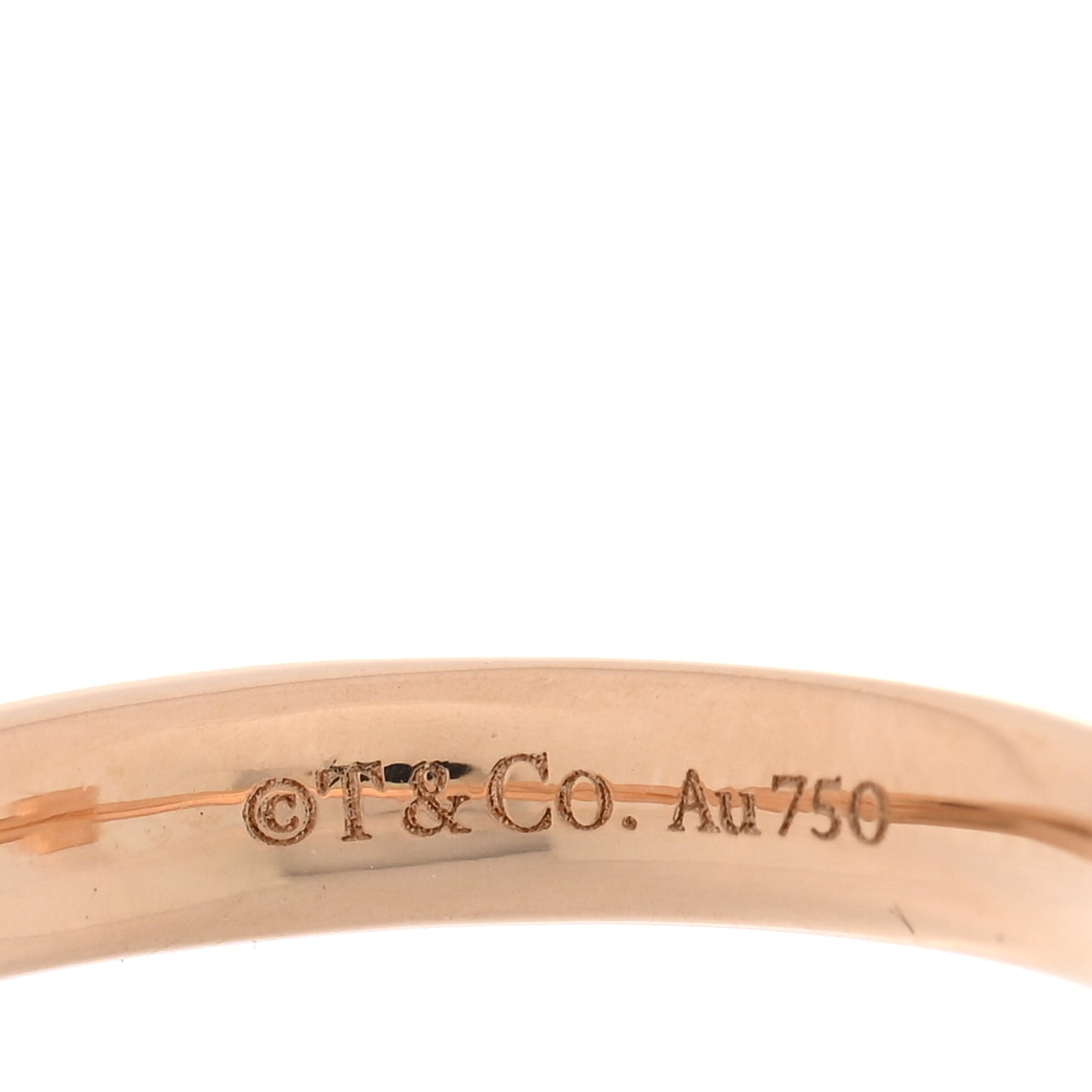 18K Rose Gold Diamond 2.5mm T T1 Ring 48 4.5