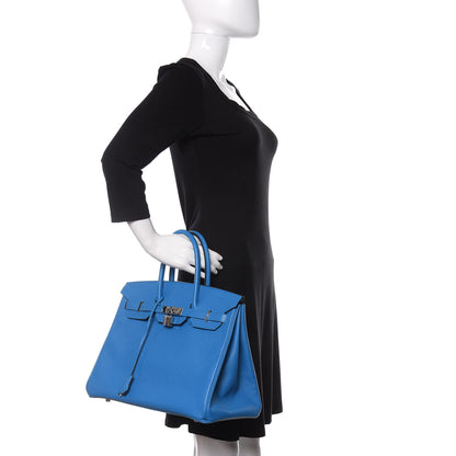 Hermes Epsom Birkin 35 Bleu Zanzibar 2 of 14