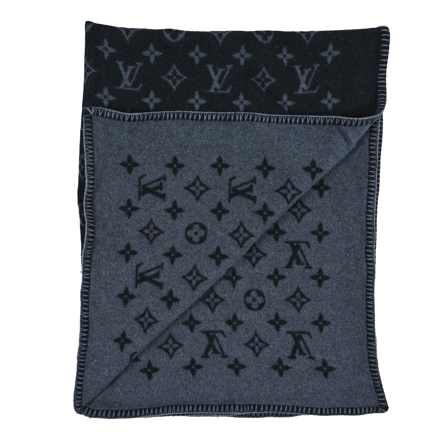 Louis Vuitton Wool Monogram Blanket 2 of 9