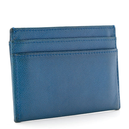 Chanel Caviar Card Holder Blue 3 of 8