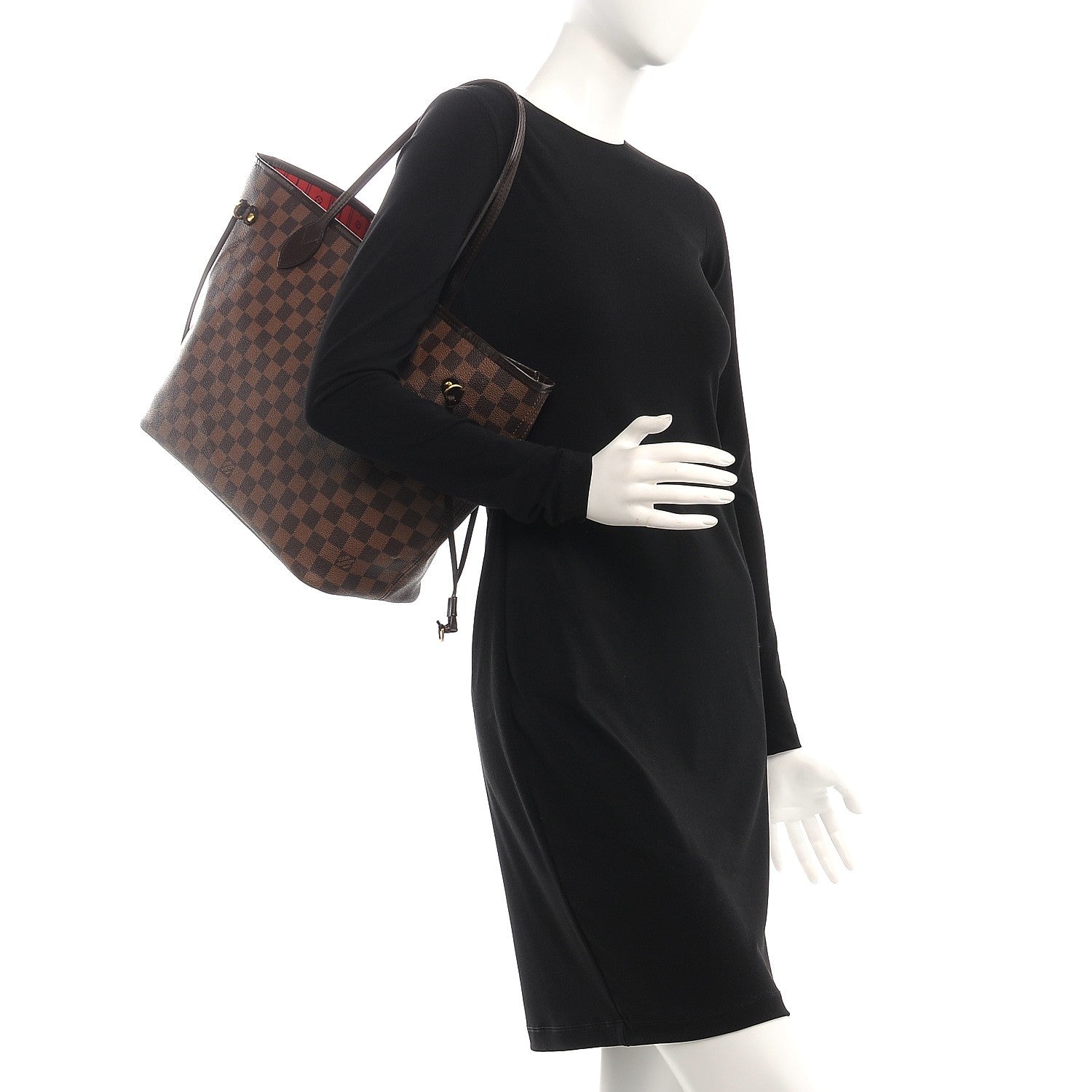 Louis Vuitton Damier Ebene Neverfull MM 2 of 10