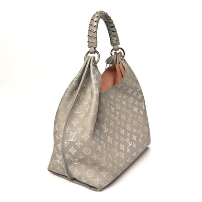 Louis Vuitton Reverse Mahina Carmel Hobo Gray 3 of 9