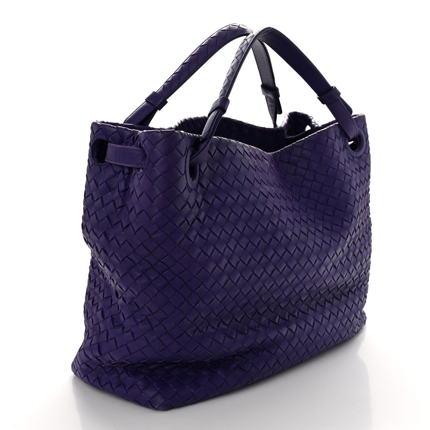 Nappa Intrecciato Bella Tote Purple