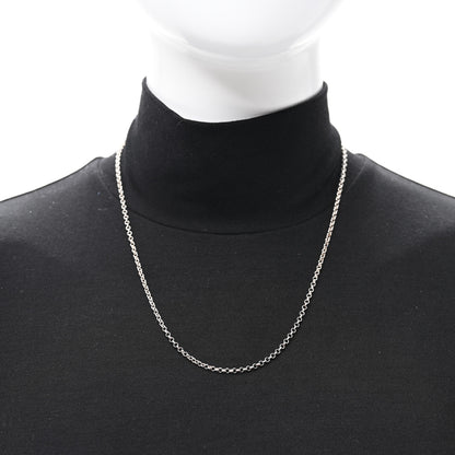 Chrome Hearts Sterling Silver Roll Chain Necklace 20" 2 of 5