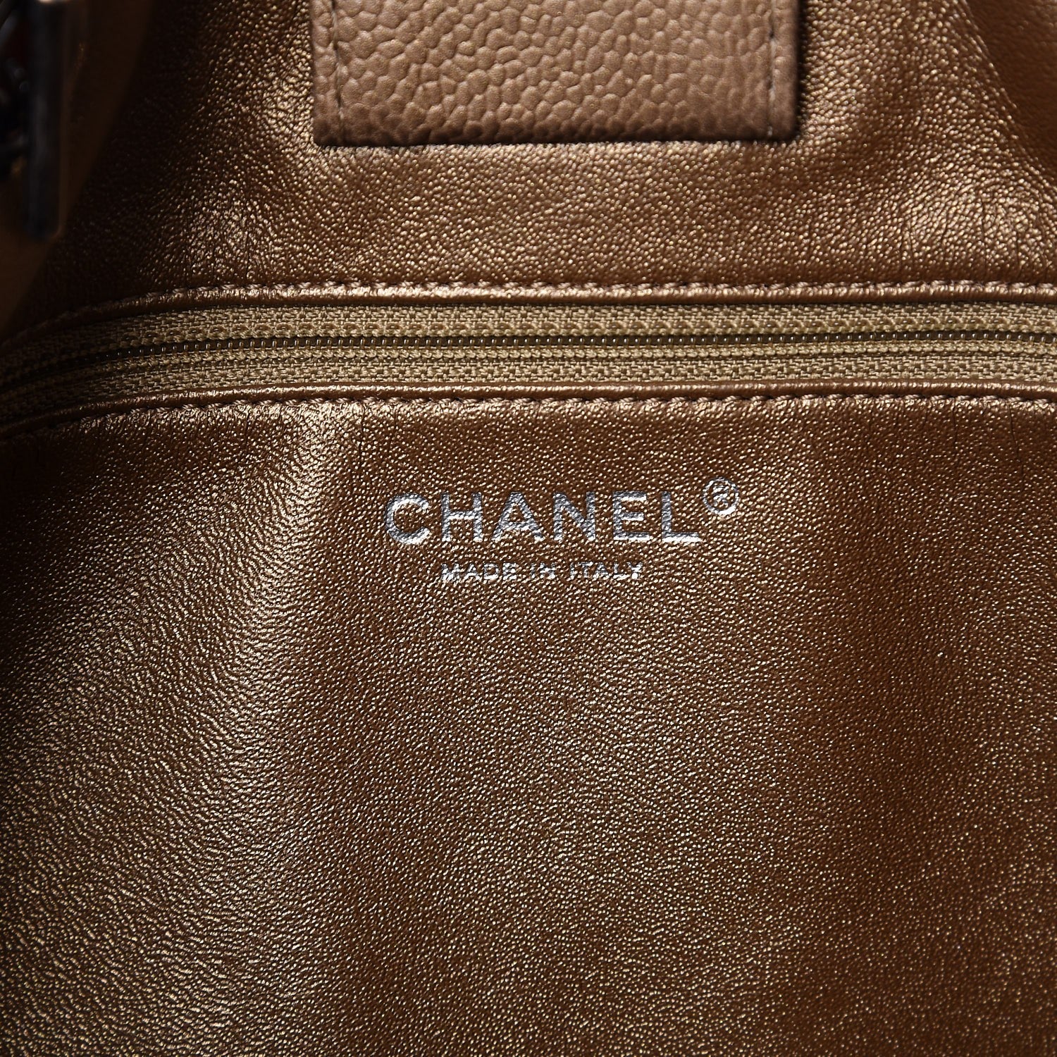 Chanel Metallic Caviar Medium Be Caviar Tote Bronze 6 of 7