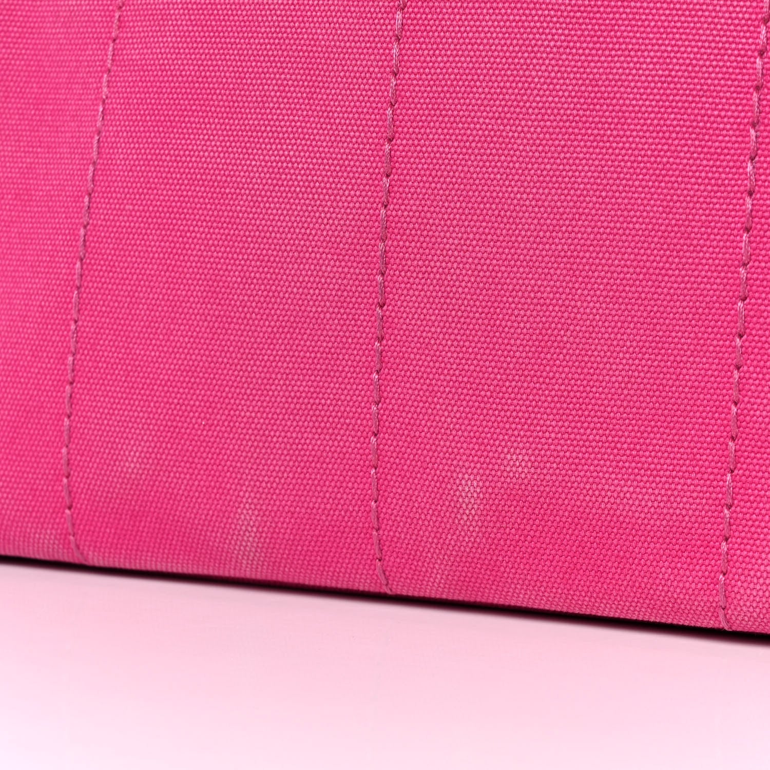 Prada Canapa Small Logo Tote Fuxia 12 of 13