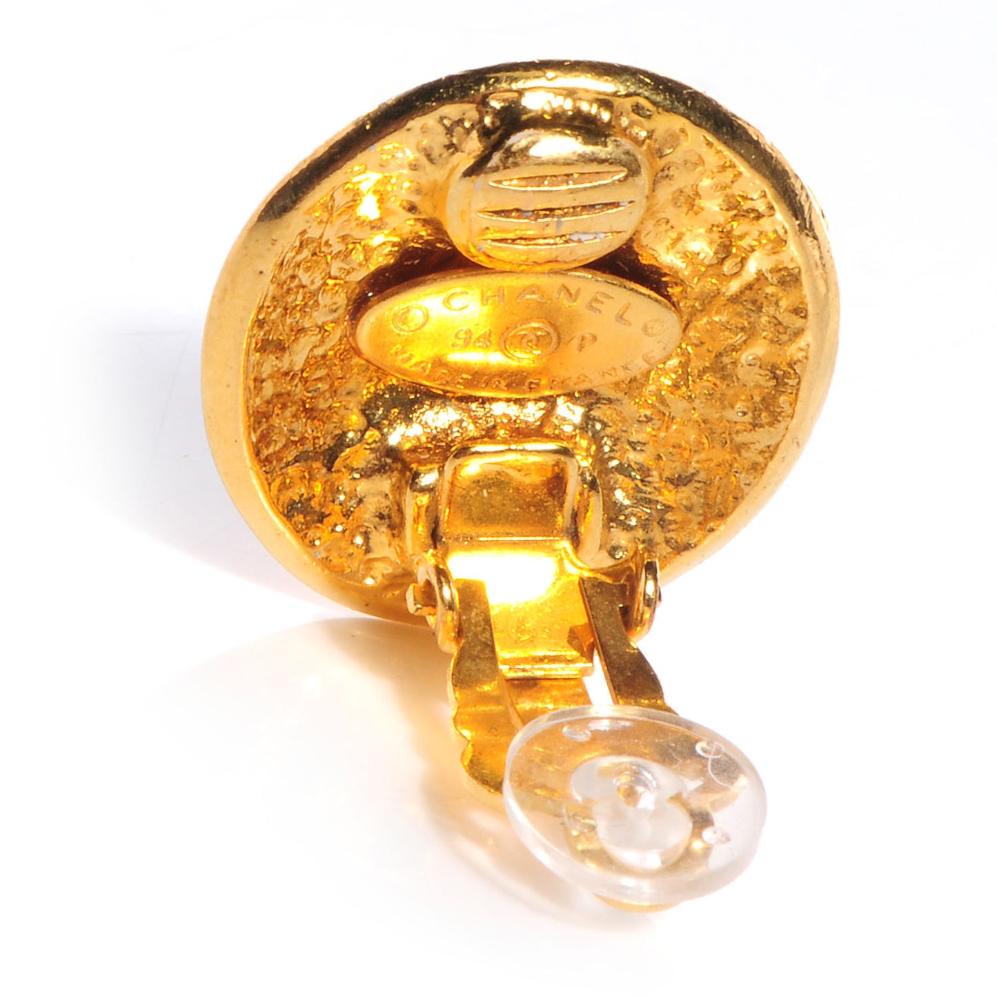 CC Clip On Earrings Gold