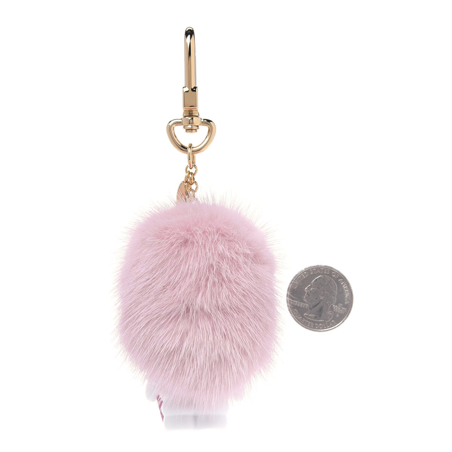 Resin Wood Mink Fur Vivienne Snowboard Bag Charm Key Holder