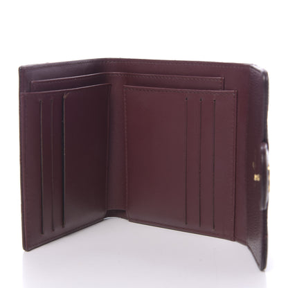 Chanel Caviar Quilted Compact Flap Wallet Burgundy 5 of 12